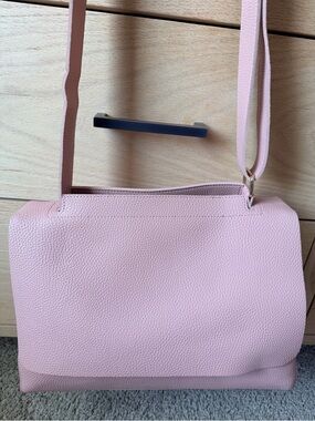 Women's Pink Messenger Bag - great everyday bag, neutral bag, travel bag